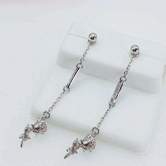 "925 Sterling Silver Cubic Zirconia Earrings, U19254684 - Picture 8 of 11